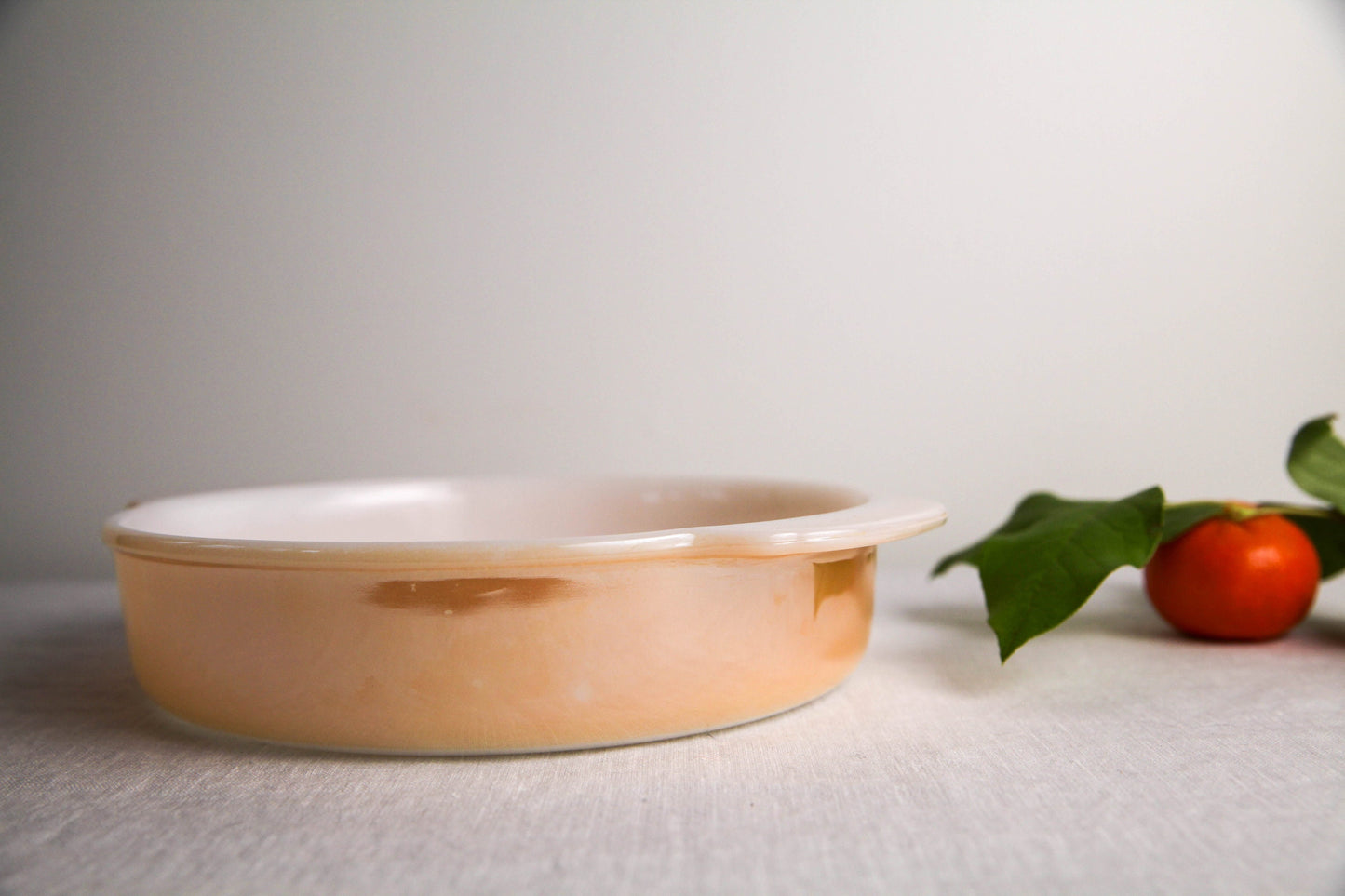 Fire King / Anchor Hocking casseroles - round and rectangular - pearl lusterware iridescent glaze